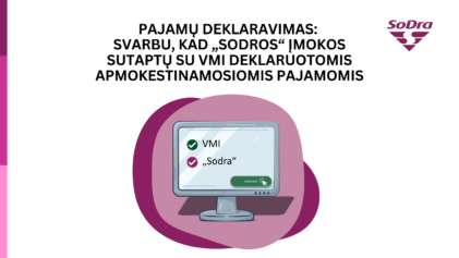 Deklaravus pajamas laikas patikrinti ir &bdquo;Sodros&ldquo; įmokas