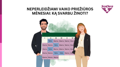 Neperleidžiami mėnesiai: jų nei&scaron;naudojus, vaiko priežiūros i&scaron;moka bus mokama trumpiau