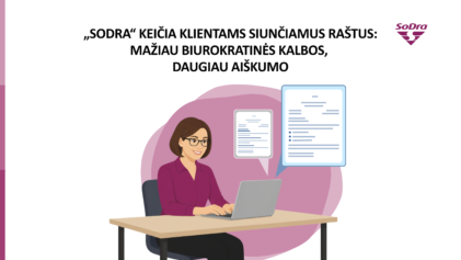 „Sodra“ keičia klientams siunčiamus raštus: mažiau biurokratinės kalbos, daugiau aiškumo