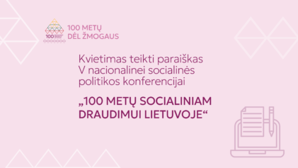 Kviečiame teikti parai&scaron;kas konferencijai socialinio draudimo tema