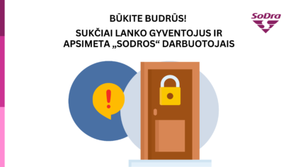 Svarbus priminimas: „Sodros“ darbuotojai gyventojų namuose nesilanko